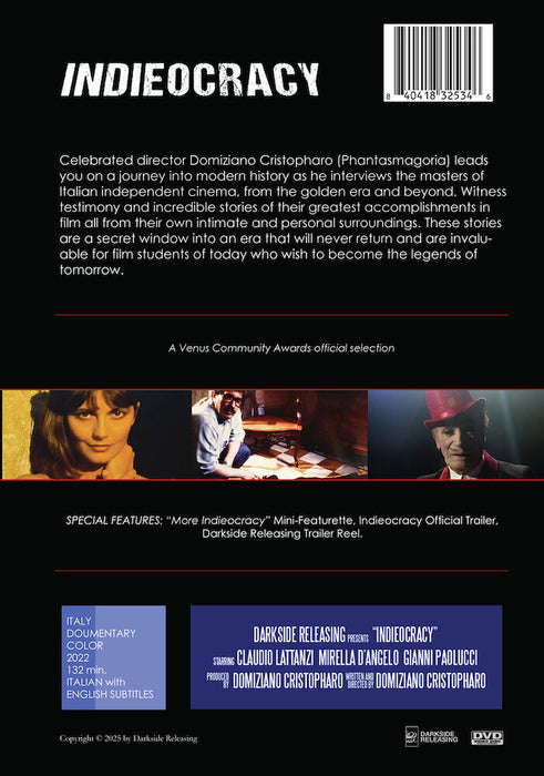 Indieocracy (MOD) (DVD Movie) - back cover art