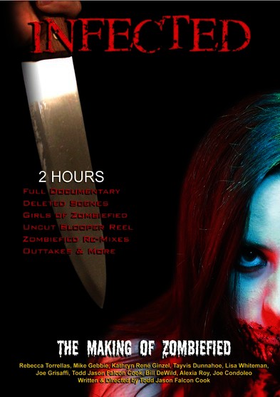Infected - The Making of Zombiefied (MOD) (DVD Movie) - movie cover art
