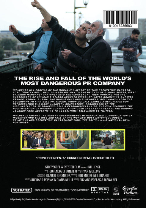 Influence (MOD) (DVD Movie) - back cover art