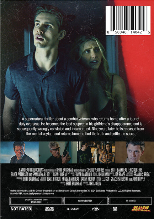 Insane Like Me? (MOD) (DVD Movie) - back cover art