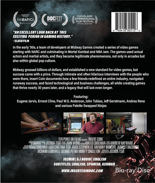 Insert Coin (MOD) (BluRay Movie) - back cover art