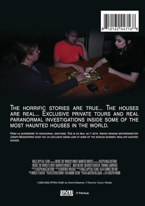 Inside the World's Most Haunted Houses (MOD) (DVD Movie) - back cover art