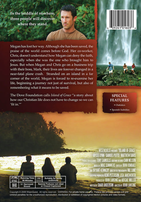 Island of Grace (MOD) (DVD Movie) - back cover art