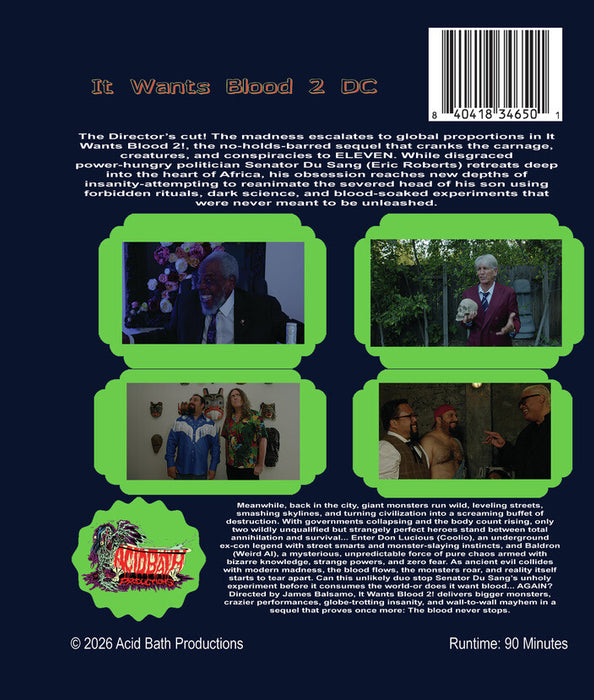 It Wants Blood 2! Director's Cut (MOD) (BluRay Movie) - back cover art
