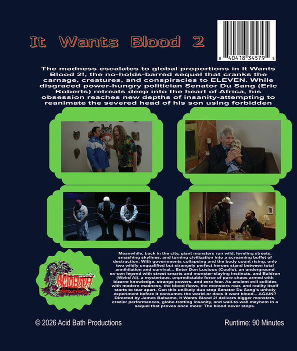 It Wants Blood 2! (MOD) (BluRay Movie) - back cover art