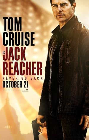 Jack Reacher: Never Go Back DVD - movie cover art
