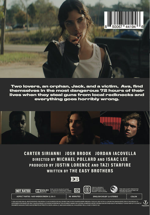 Jack and Ava (MOD) (DVD Movie) - back cover art
