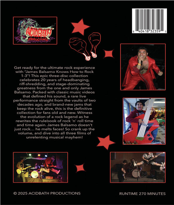 James Balsamo Knows How To Rock 1-3 (MOD) (BluRay Movie) - back cover art