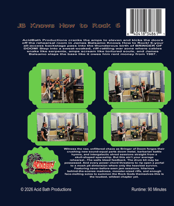 James Balsamo Knows How to Rock 6 (MOD) (BluRay Movie) - back cover art