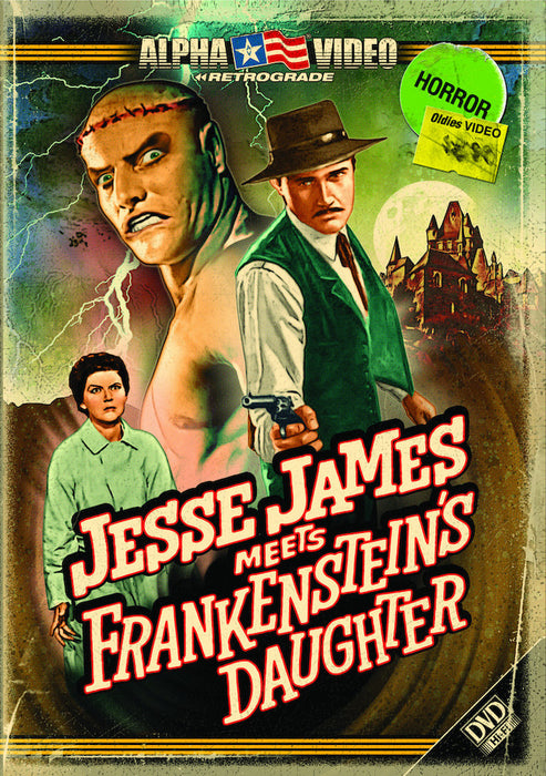 Jesse James Meets Frankenstein's Daughter (Retro Cover Art + Postcard) (MOD) (DVD MOVIE)