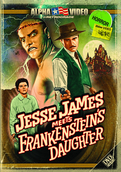 Jesse James Meets Frankenstein's Daughter (Retro Cover Art + Postcard) (MOD) (DVD MOVIE)
