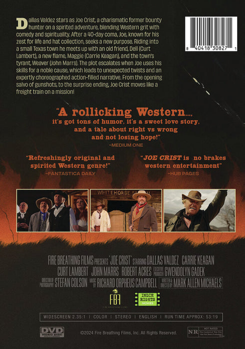 Joe Crist (MOD) (DVD Movie) - back cover art