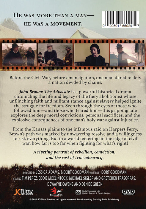 John Brown The Advocate (MOD) (DVD Movie) - back cover art
