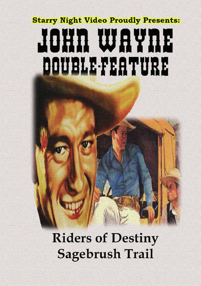 John Wayne Double Feature #3 - Riders of Destiny & The Sagebrush Trail (MOD) (DVD Movie) - movie cover art