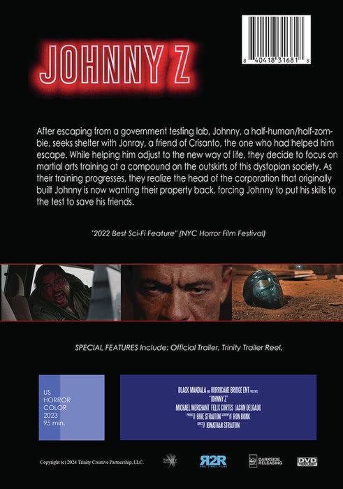 Johnny Z (MOD) (DVD Movie) - back cover art