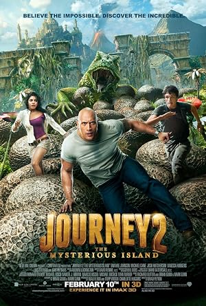 Journey 2: The Mysterious Island DVD - movie cover art