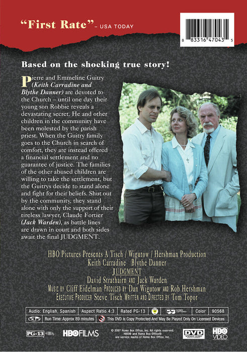 Judgment (MOD) (DVD Movie) - back cover art
