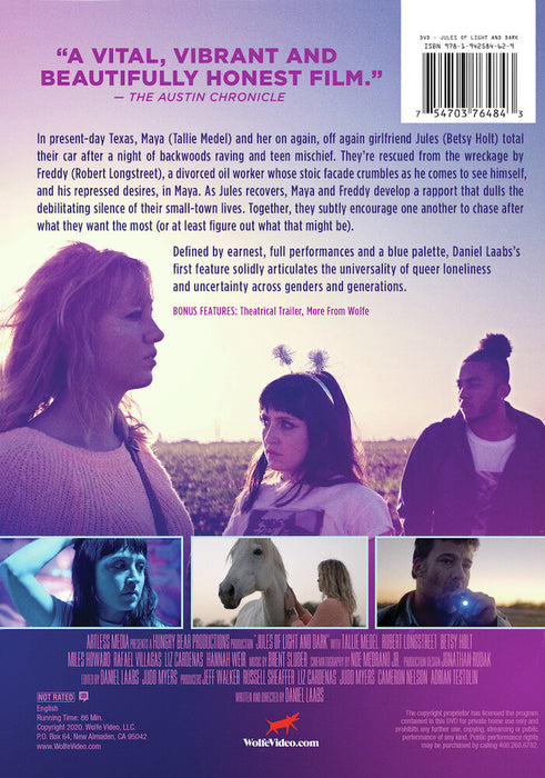 Jules of Light and Dark (MOD) (DVD Movie) - back cover art