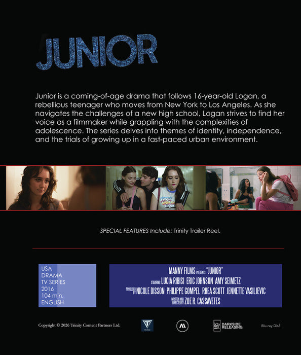 Junior (MOD) (BluRay Movie) - back cover art