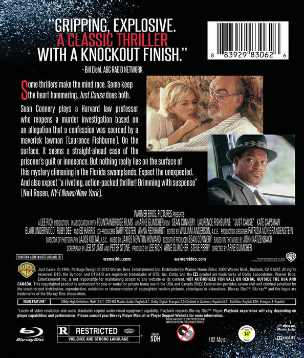 Just Cause (MOD) (BluRay Movie) - back cover art