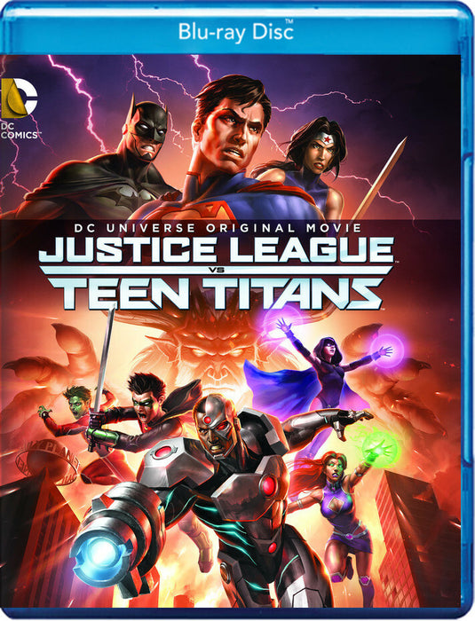 Justice League vs Teen Titans (Deluxe Edition) (MOD) (BluRay Movie) - movie cover art