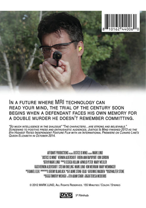 Justice is Mind (MOD) (DVD Movie) - back cover art