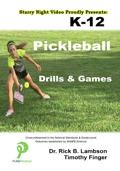 K-12 Pickleball Drills & Games (MOD) (DVD Movie) - movie cover art