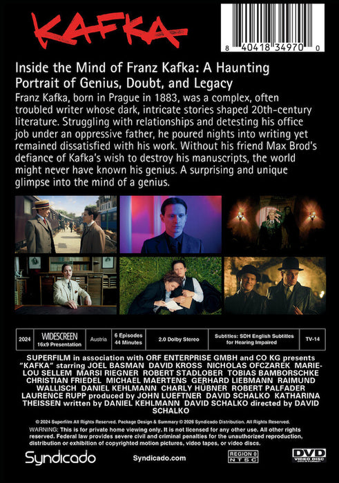 Kafka: The Complete Series (MOD) (DVD Movie) - back cover art
