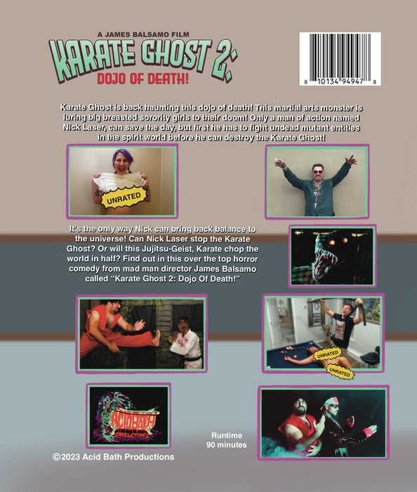 Karate Ghost 2: Dojo of Death (MOD) (BluRay Movie) - back cover art