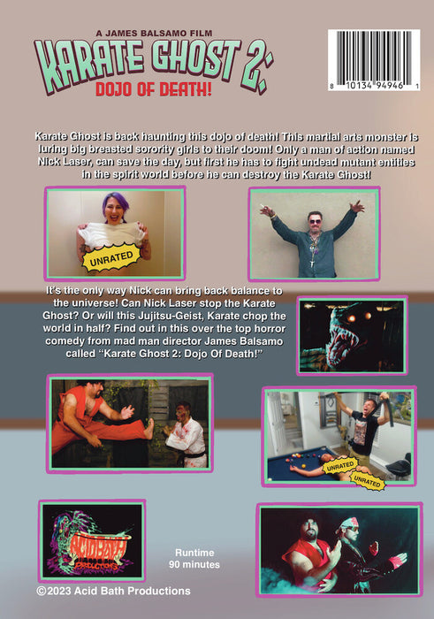 Karate Ghost 2: Dojo of Death (MOD) (DVD Movie) - back cover art