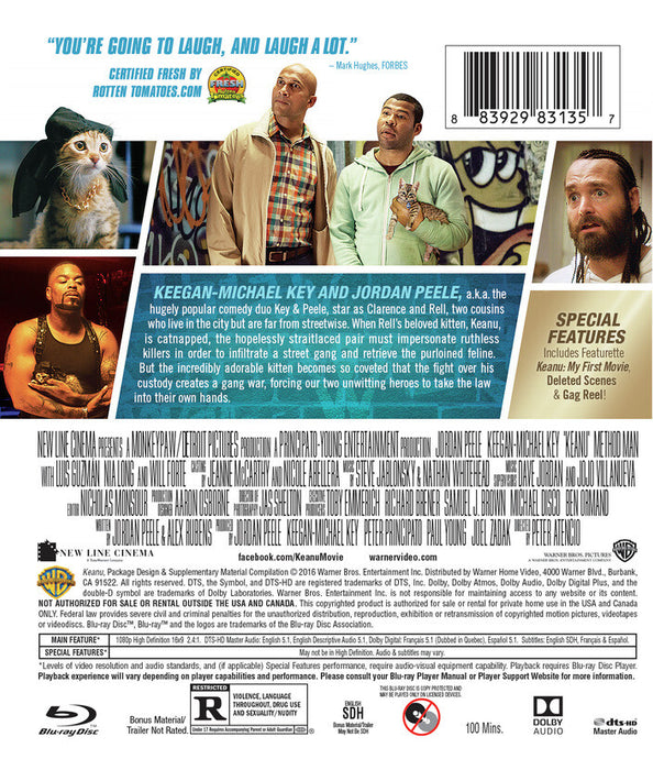 Keanu (MOD) (BluRay Movie) - back cover art