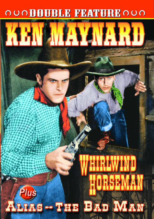 Ken Maynard Double Feature: Whirlwind Horseman (1938) / Alias - The Ba (MOD) (DVD MOVIE)