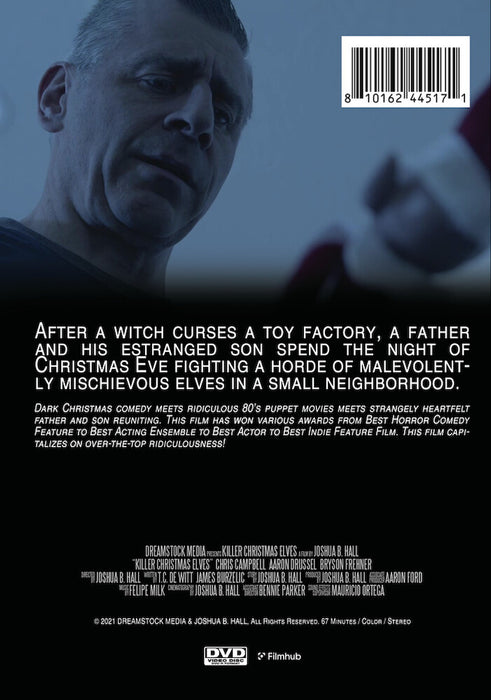 Killer Christmas Elves (MOD) (DVD Movie) - back cover art