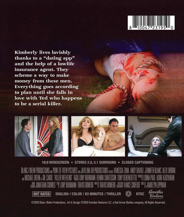 Killer Weekend (2020) (MOD) (BluRay Movie) - back cover art