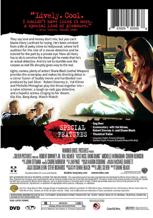Kiss Kiss Bang Bang (MOD) (DVD Movie) - back cover art