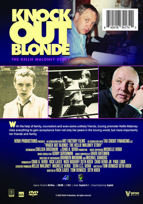 Knock Out Blonde: The Kellie Maloney Story (MOD) (DVD Movie) - back cover art