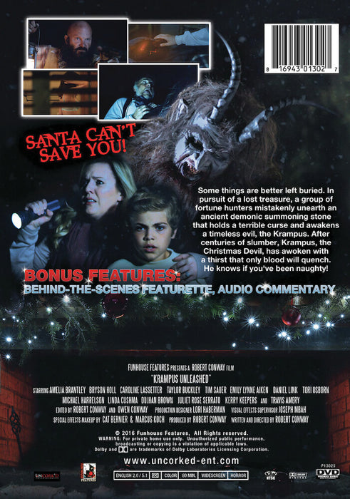 Krampus Unleashed (MOD) (DVD Movie) - back cover art