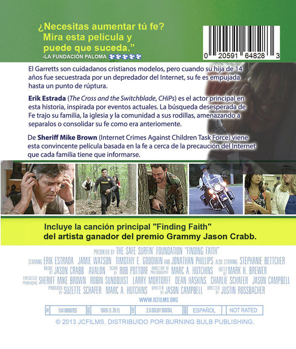 La Busqueda De Fe (MOD) (BluRay Movie) - back cover art