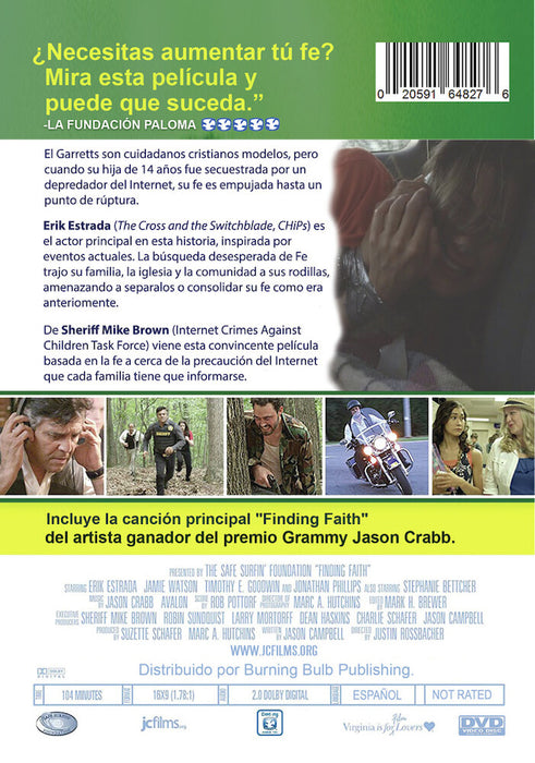 La Busqueda De Fe (MOD) (DVD Movie) - back cover art