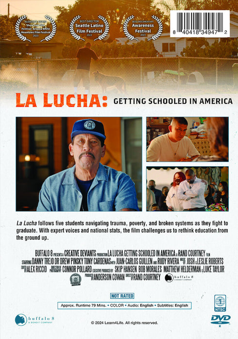 La Lucha: Getting Schooled in America (MOD) (DVD Movie) - back cover art