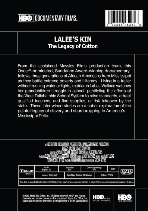 Lalee's Kin: The Legacy of Cotton (2010) (MOD) (DVD Movie) - back cover art
