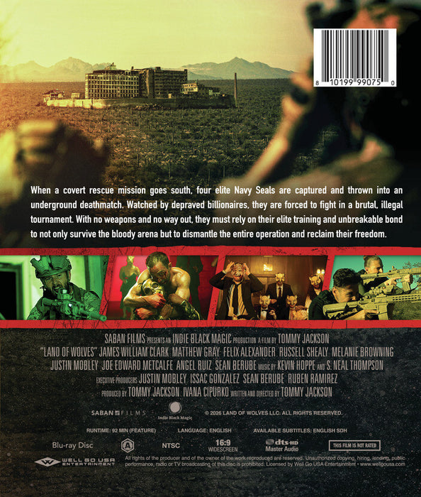 Land of Wolves (MOD) (BluRay Movie) - back cover art
