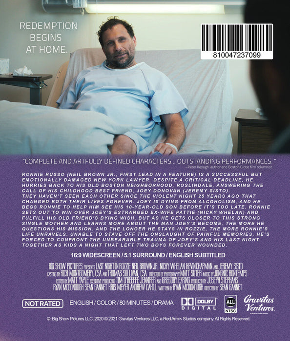 Last Night in Rozzie (MOD) (BluRay Movie) - back cover art