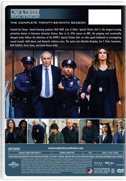 Law & Order: Special Victims Unit - Season 27 (MOD) (DVD Movie) - back cover art