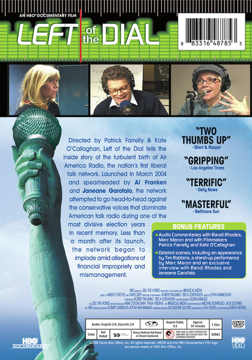Left of the Dial (MOD) (DVD Movie) - back cover art