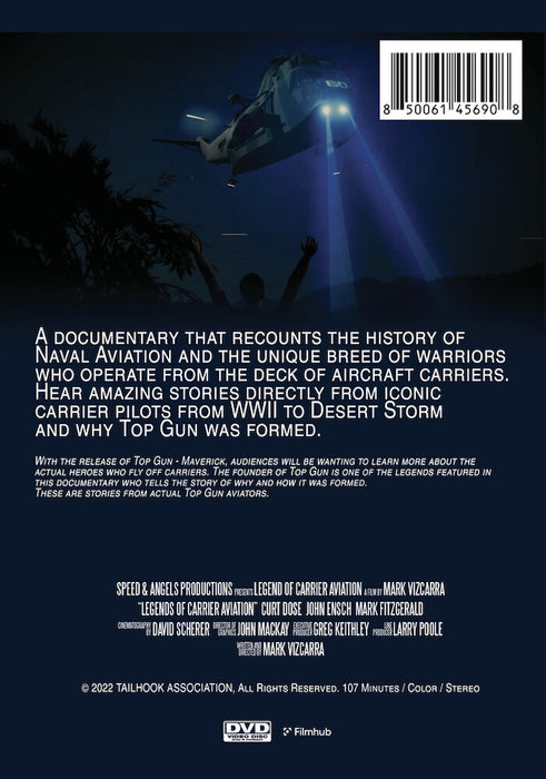 Legends of Carrier Aviation (MOD) (DVD Movie) - back cover art
