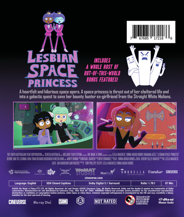 Lesbian Space Princess (MOD) (BluRay Movie) - back cover art