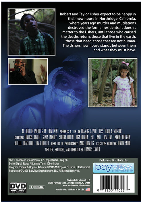 Less Than A Whisper (MOD) (DVD Movie) - back cover art