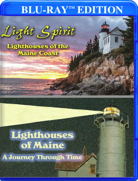 Light Spirit: Lighthouses of the Maine Coast / Lighthouses of Maine: A Journey Through Time (MOD) (BluRay Movie) - movie cover art