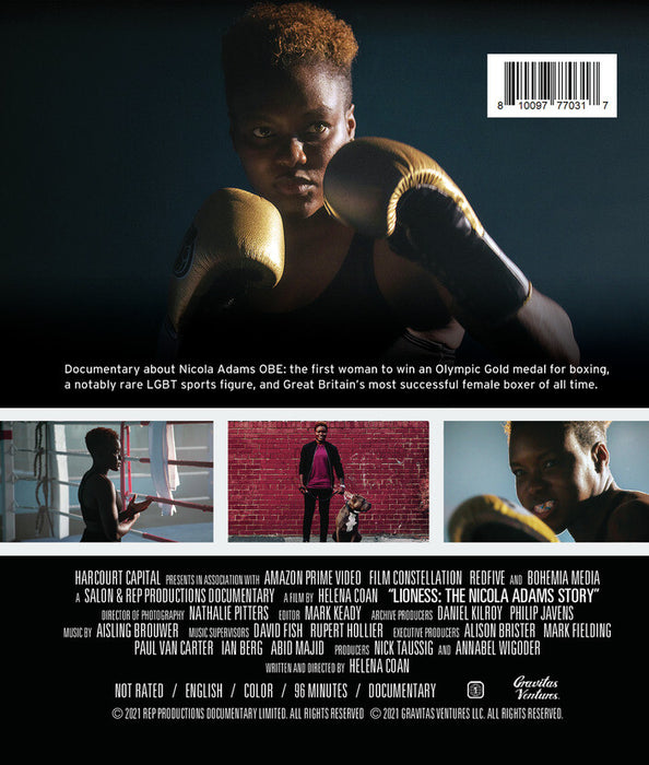 Lioness: The Nicola Adams Story (MOD) (BluRay Movie) - back cover art